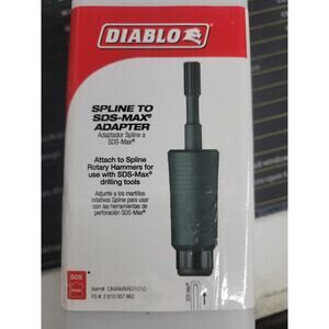 NWT Diablo Spline to SDS Max Adapter for Rotary Hammers drilling tool